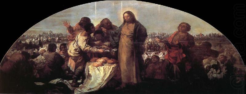 Miracle of the Loaves and Fishes, Francisco Goya